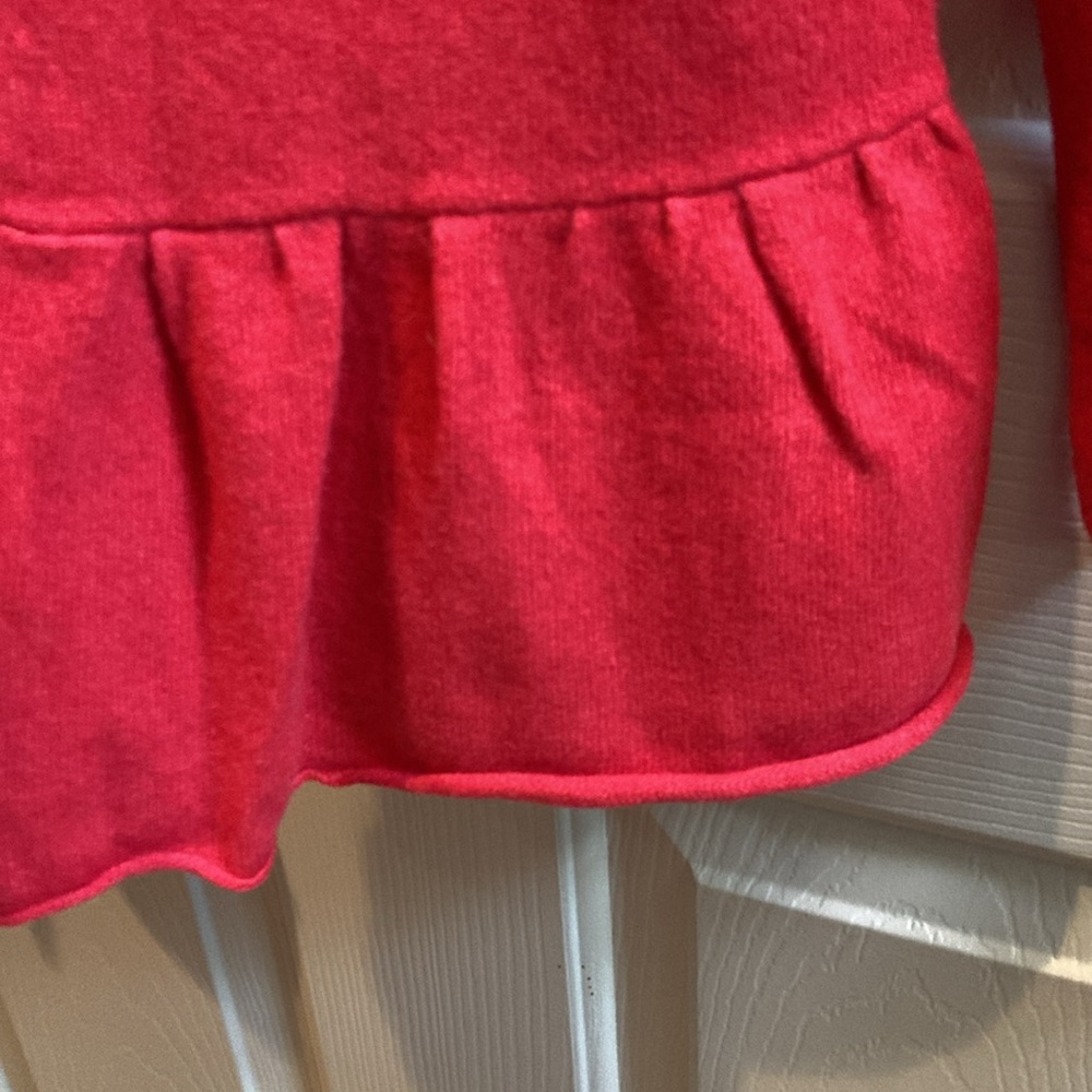 InCashmere Ruffled Cardigan Sweater - Picture 3 of 5